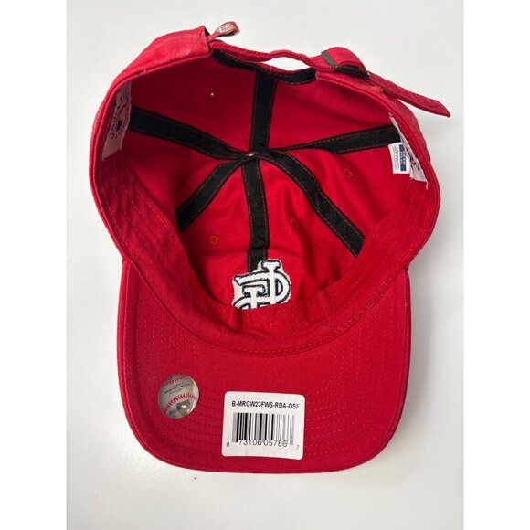 Fan Favorite St. Louis Cardinals Mens Red Adjustable Baseball Cap Strapback - Picture 4 of 9